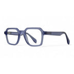 Velmory Blue Rectangle Eyeglasses side view