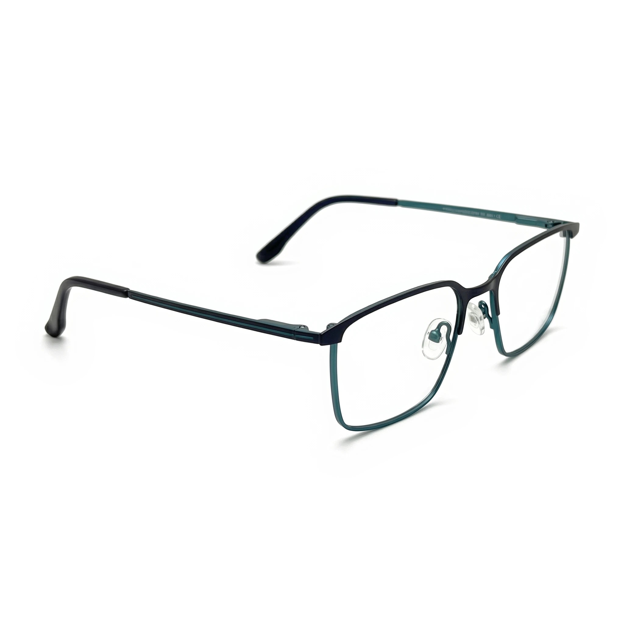 Pax Teal Rectangle Eyeglasses