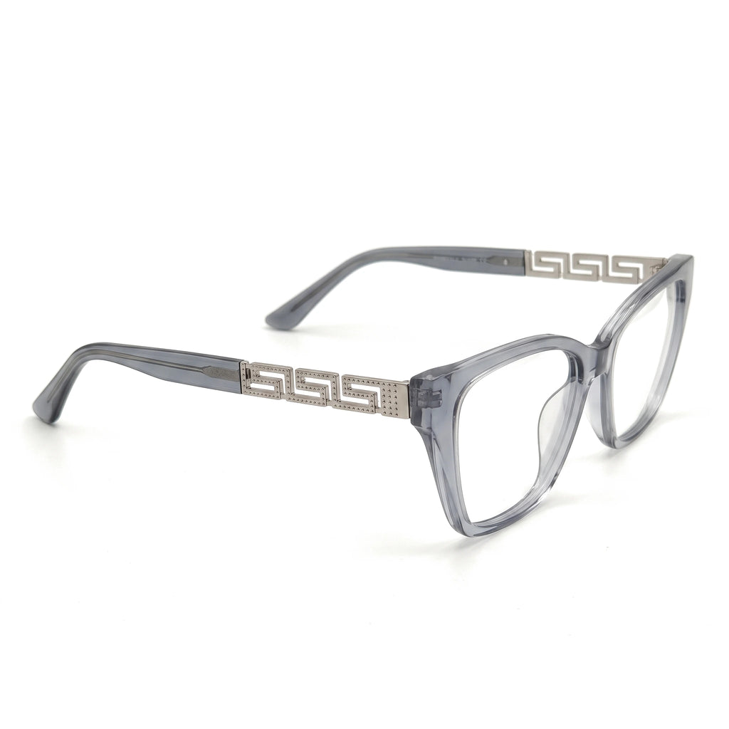 Lune Clear Cat Eye Eyeglasses side view