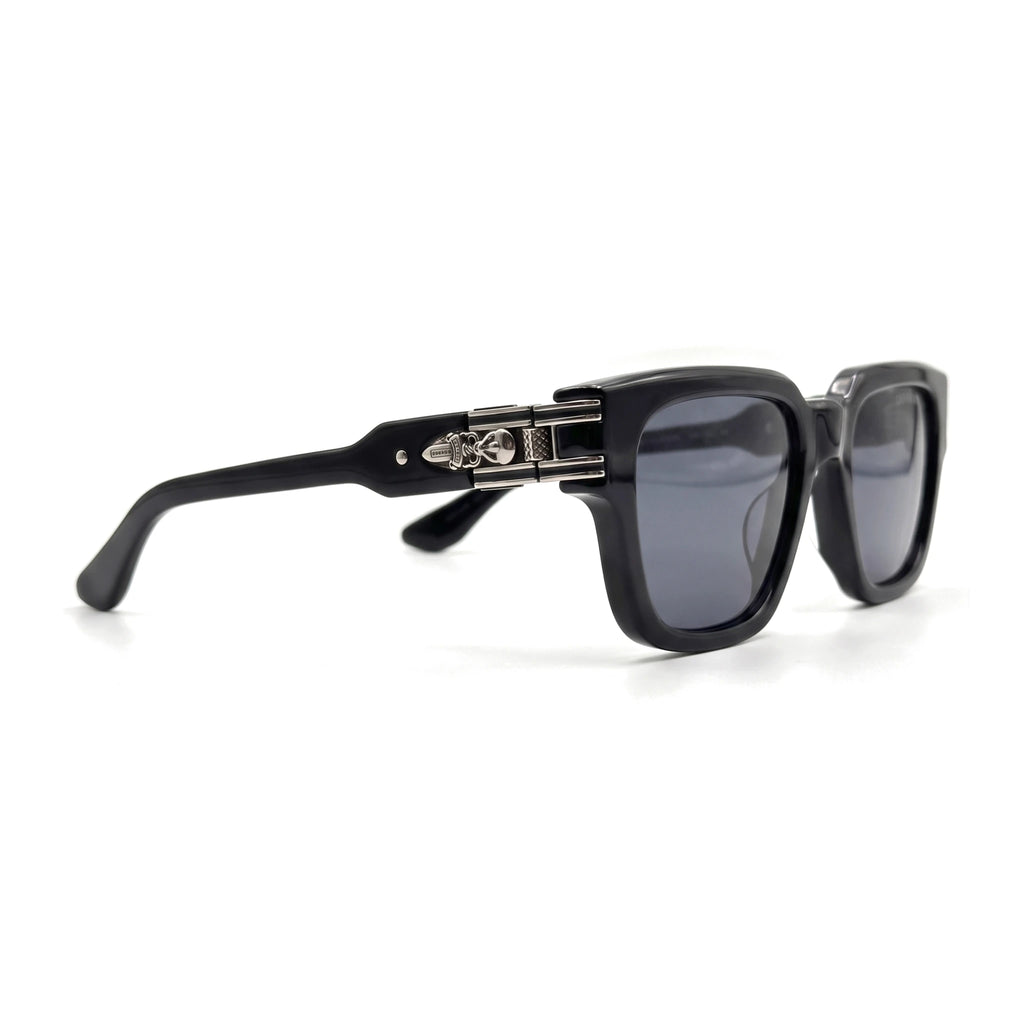 Marlow Black Square Sunglasses side view