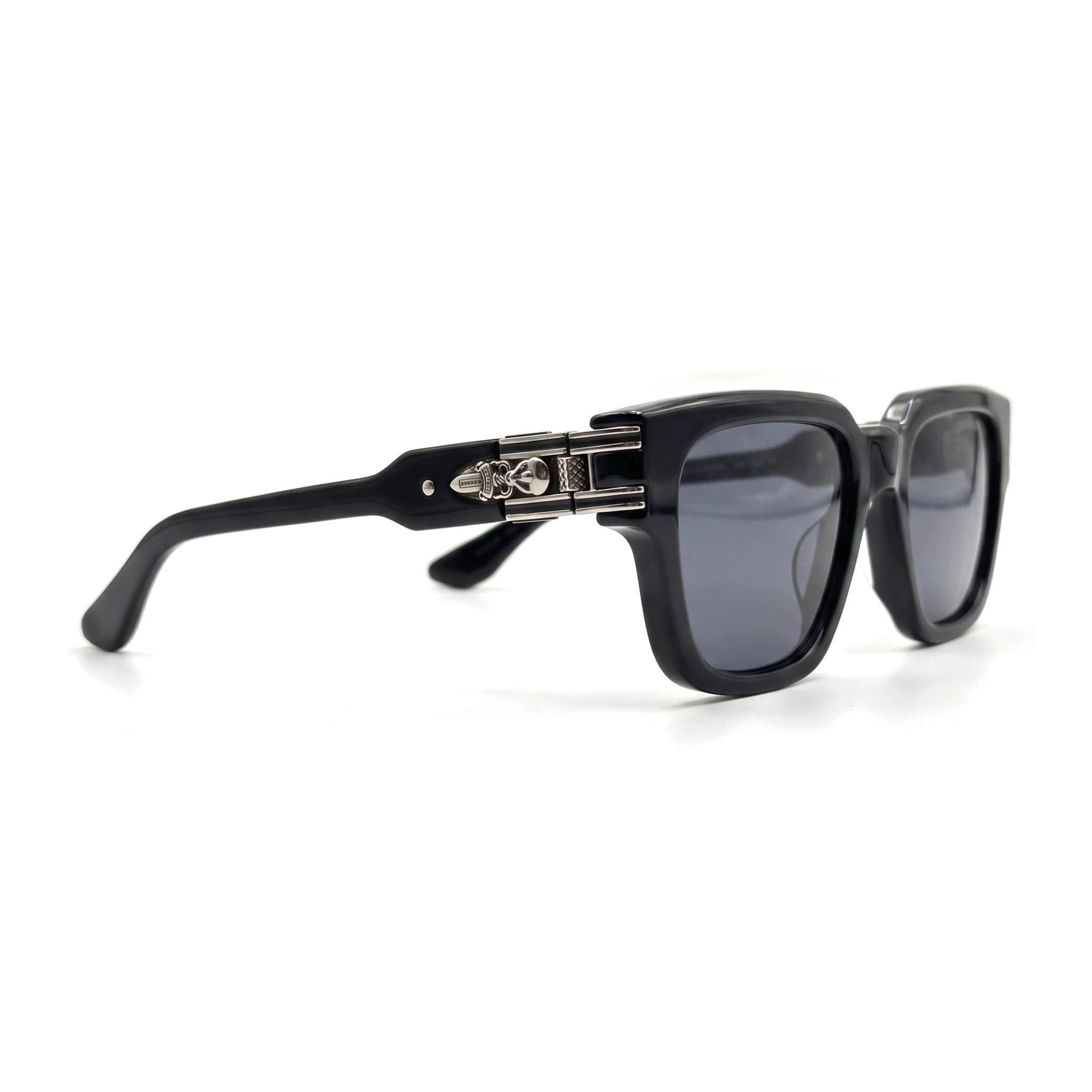 Marlow Black Square Sunglasses side view