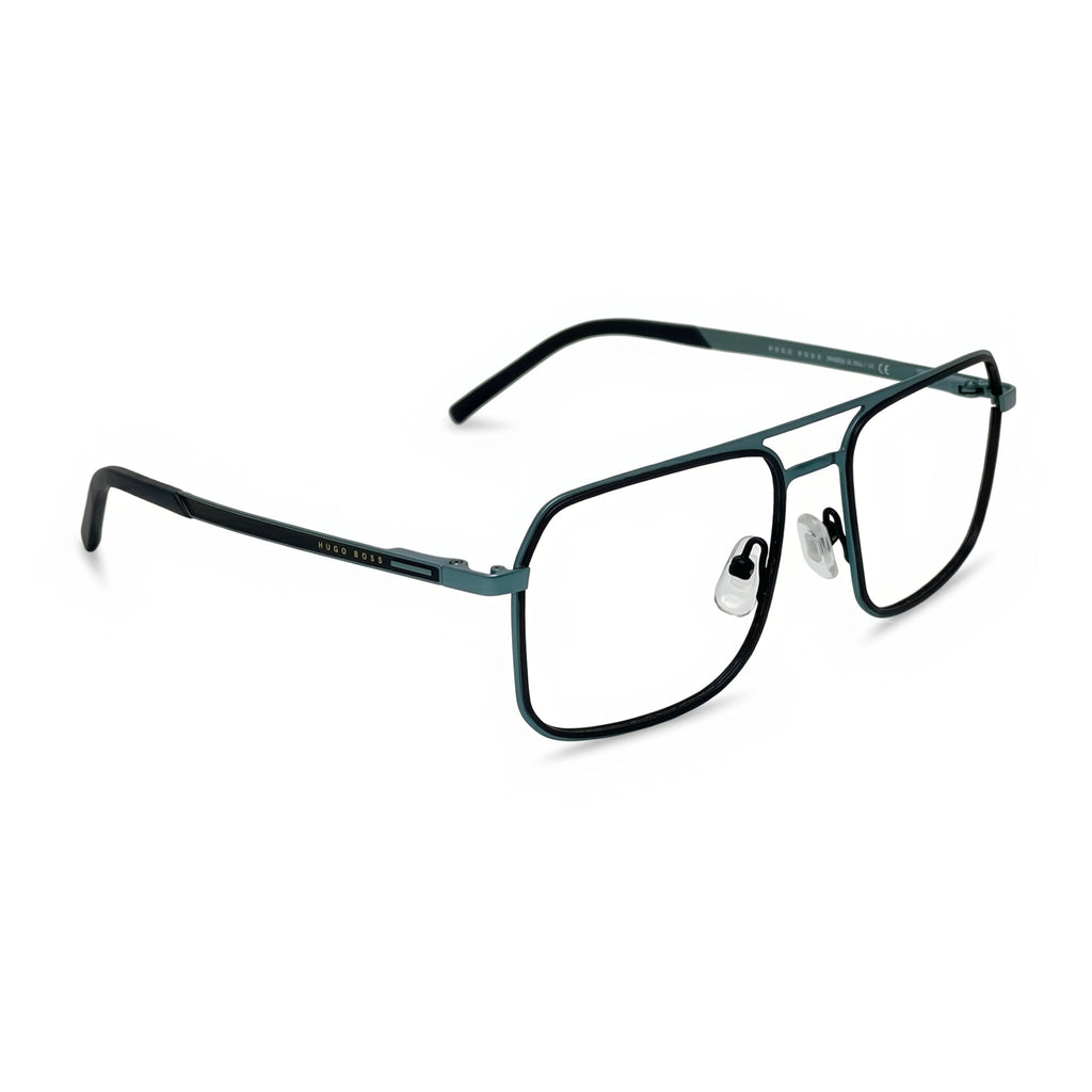 Olen Gray Blue Rectangle Eyeglasses