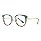 Arvella Green Cat Eye Eyeglasses side view