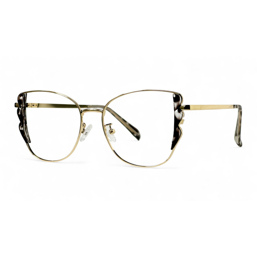Feriva Black Cat Eye Eyeglasses side view