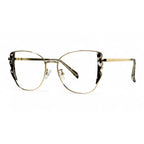 Feriva Black Cat Eye Eyeglasses side view