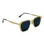 Crest Gold Square Sunglasses