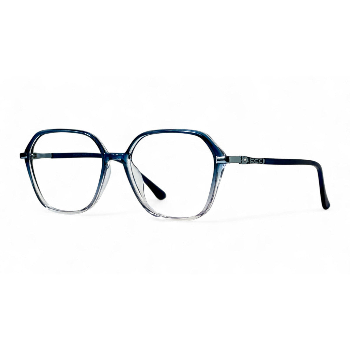 Neril Sky blue Round Eyeglasses side view