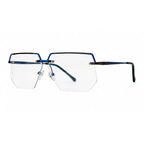 Norell Navy Rectangle Eyeglasses side view