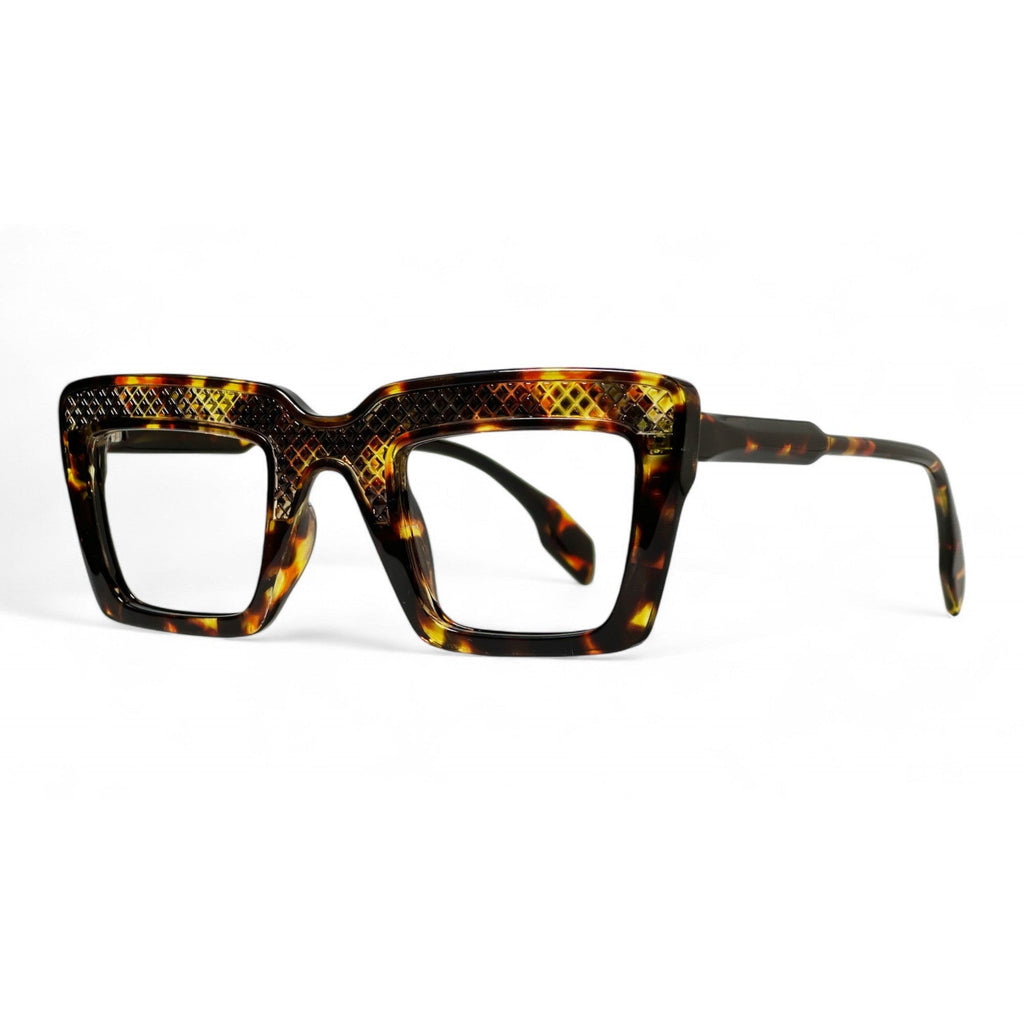 Zypherin Tortoise Rectangle Eyeglasses side view