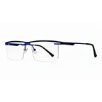 Auren Navy Rectangle Eyeglasses side view