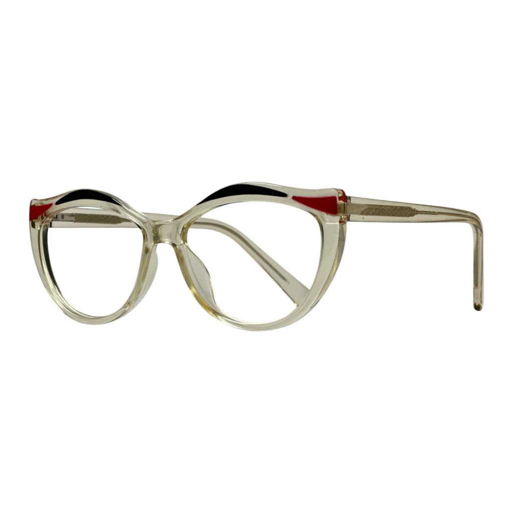 Orrina Clear Cat Eye Eyeglasses side view