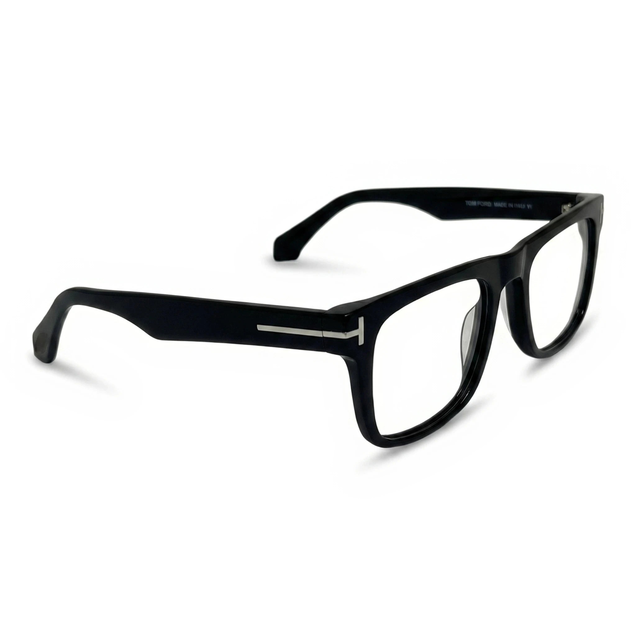 Grif Black Rectangle Eyeglasses