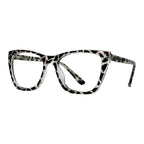 Nivora Black and white Cat Eye Eyeglasses side view