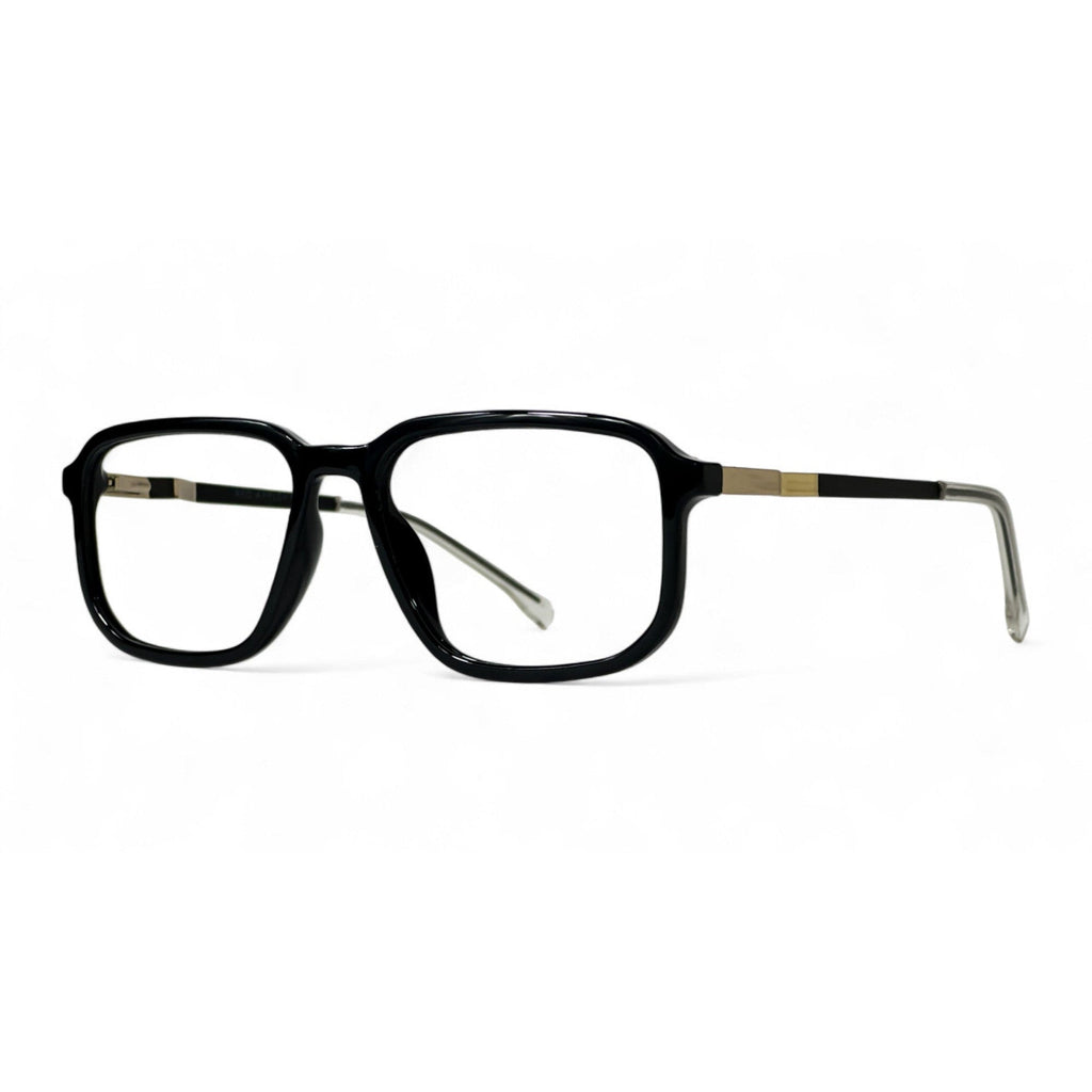 Nerith Black Rectangle Eyeglasses side view