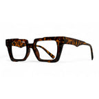 Tauris Tortoise Rectangle Eyeglasses side view