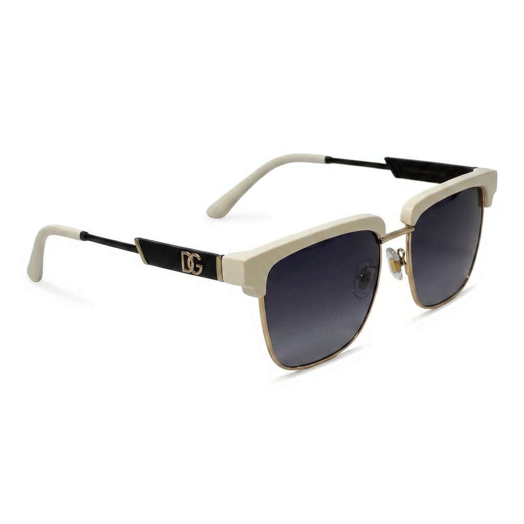Vox White Square Sunglasses