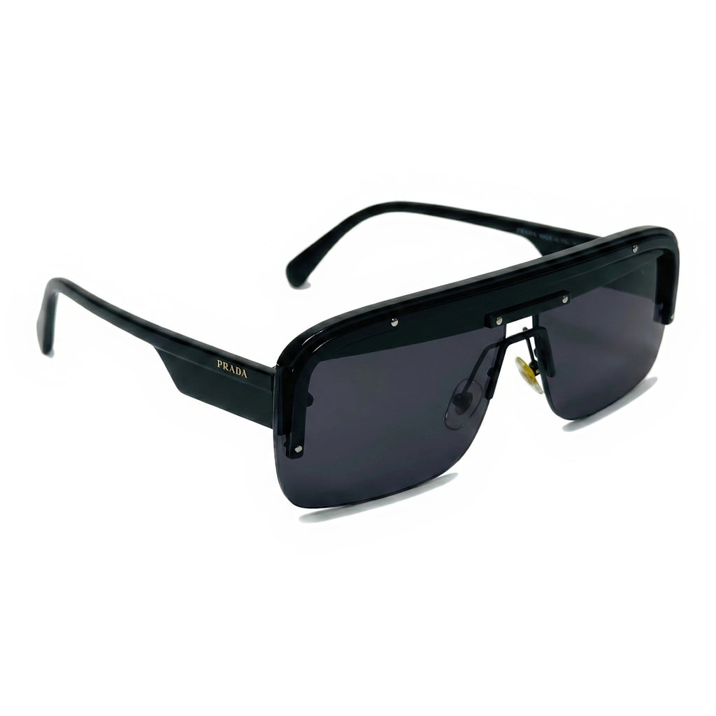 Knox Black Rectangle Sunglasses