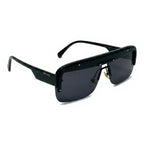 Knox Black Rectangle Sunglasses