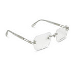 Wisp Silver Rectangle Eyeglasses