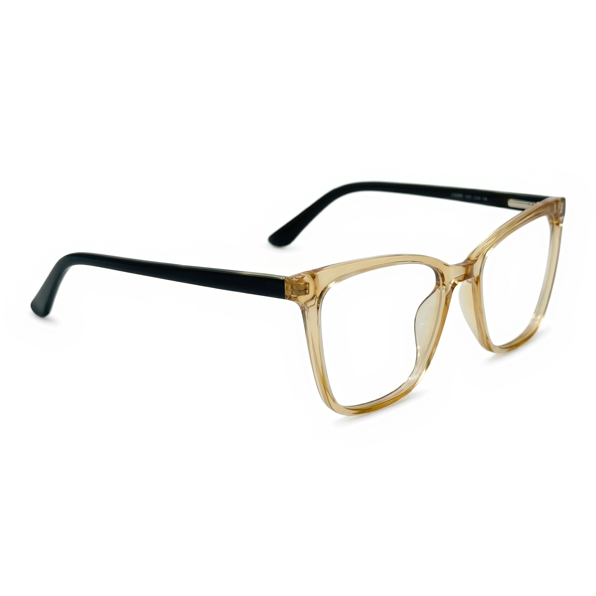 Brace Beige Square Eyeglasses