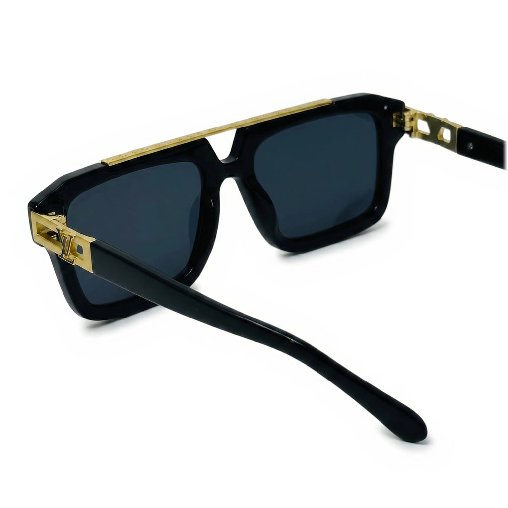 Atlas Black Square Sunglasses