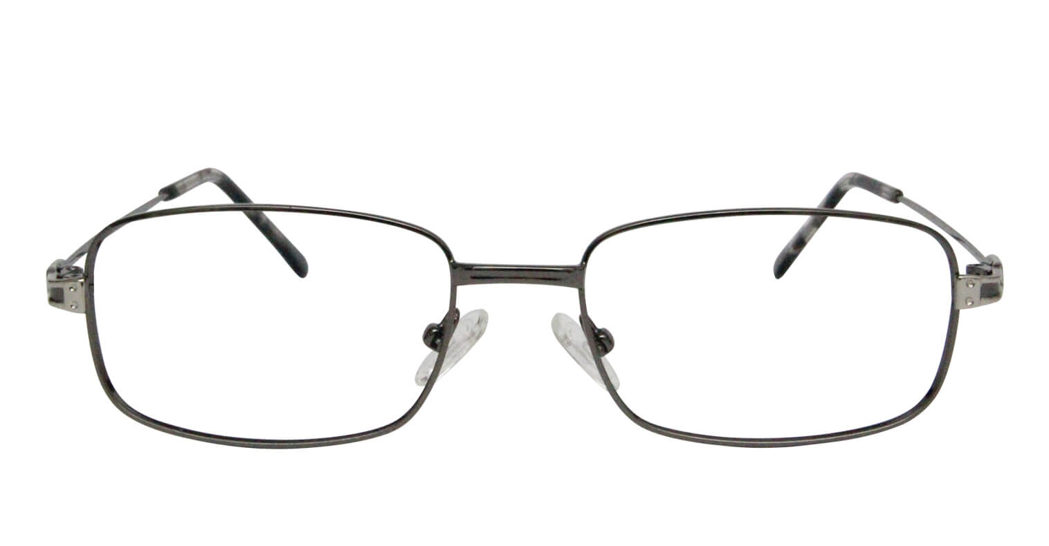 front side of Diligent Eyeglasses - Silver