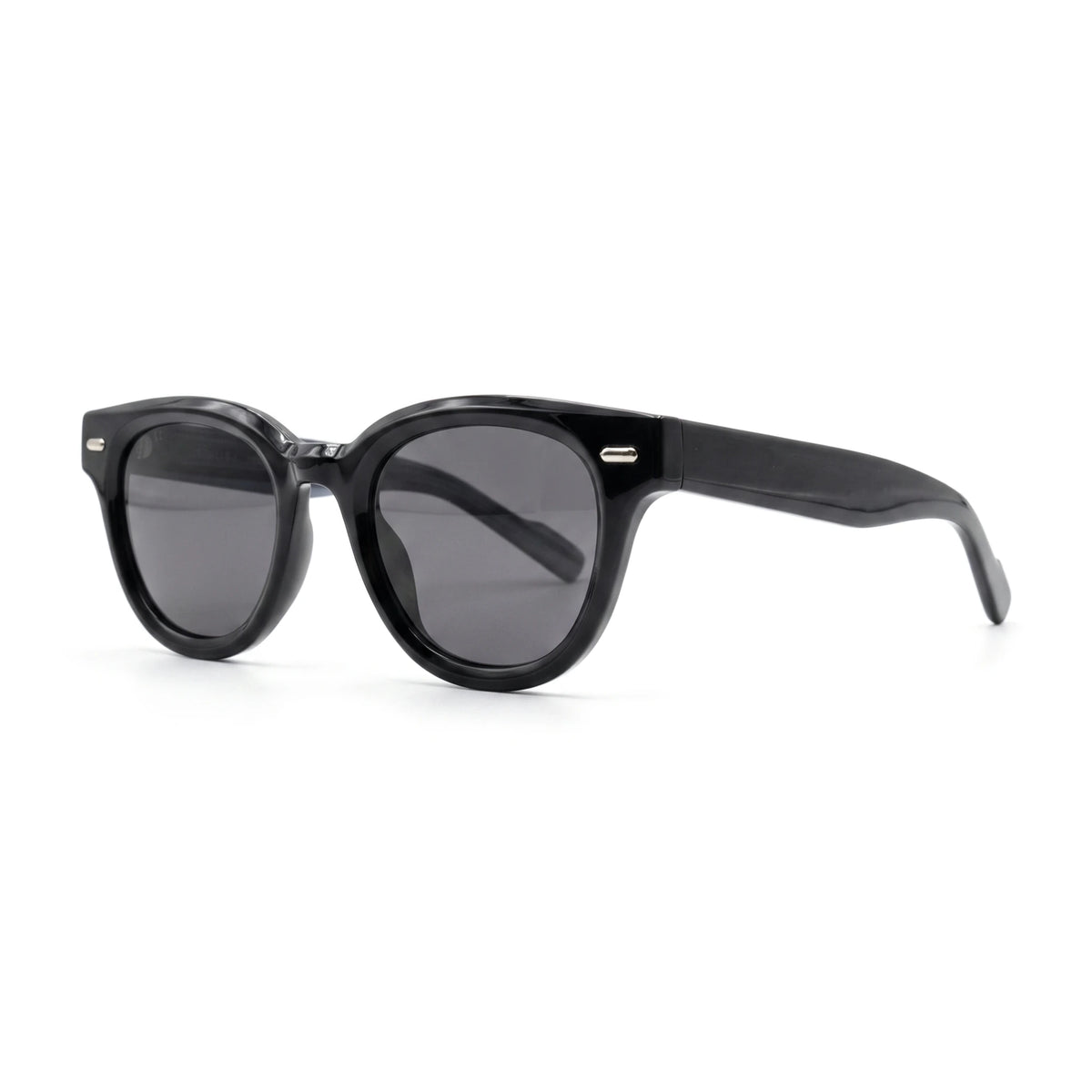 Dunmore Black Round Sunglasses