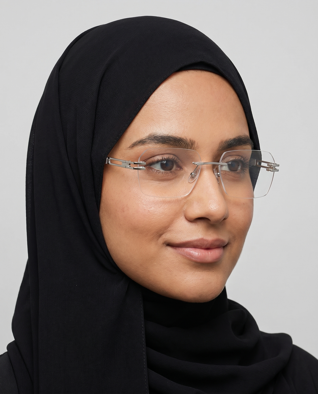 Wisp Silver Rectangle Eyeglasses