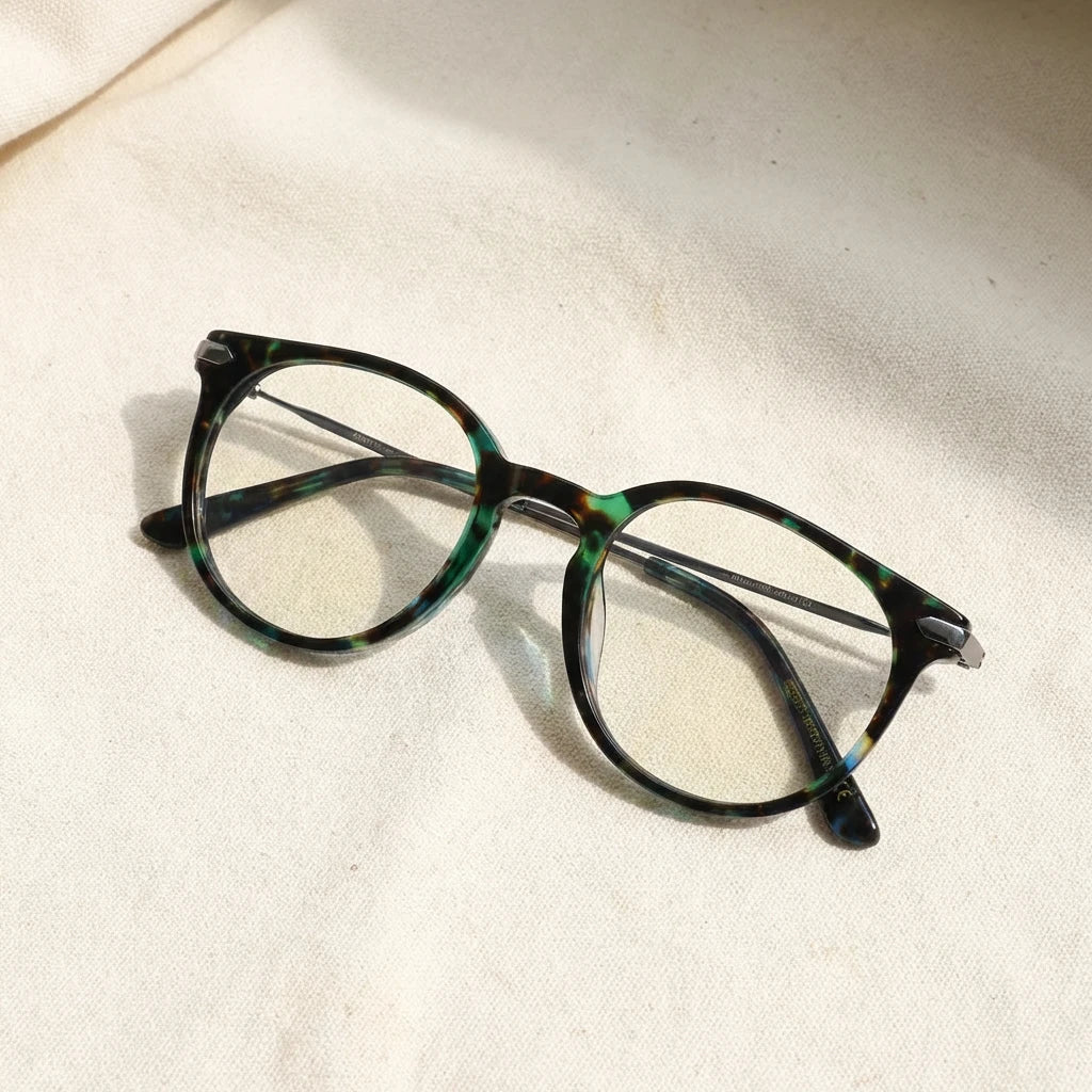 Easysight glasses, styled