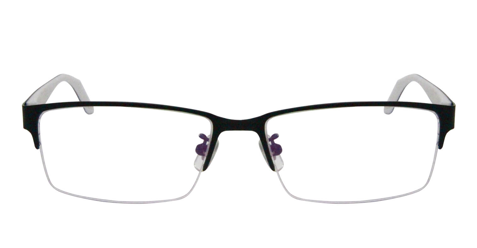 front side of Horizon Eyeglasses - Black