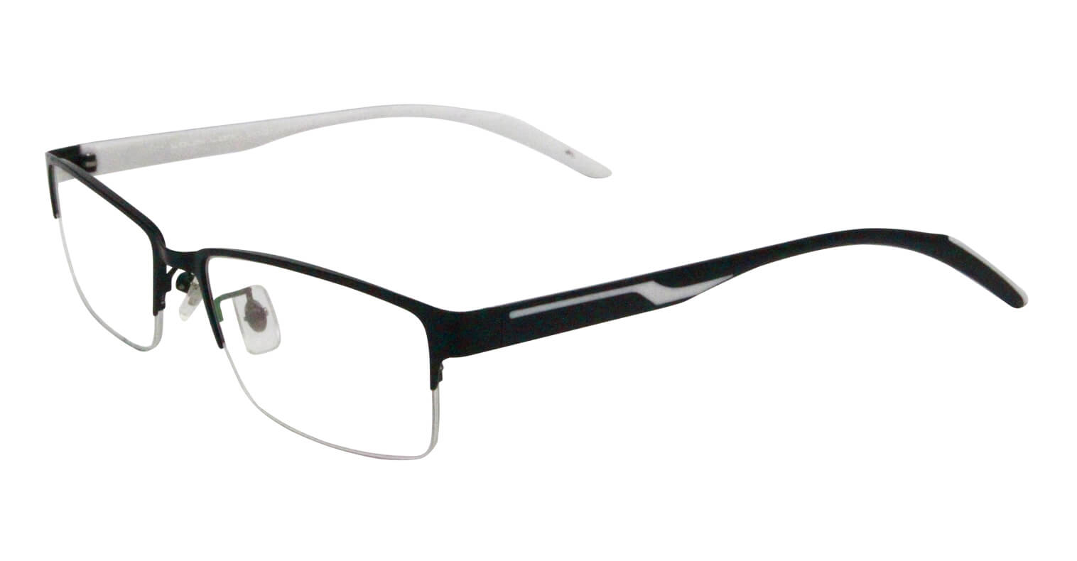 side pose of Horizon Eyeglasses - Black