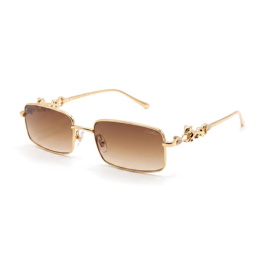 Kestrel Gold Rectangle Sunglasses