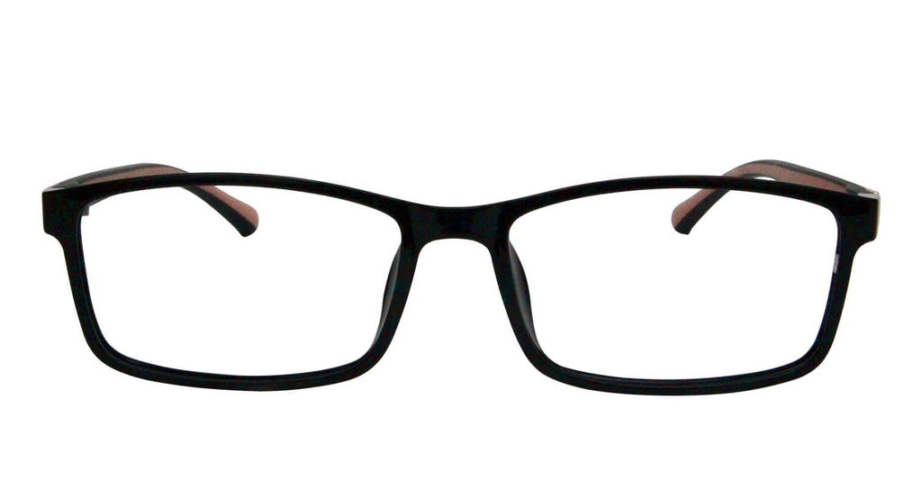 front side of Noteworth Eyeglasses - Black