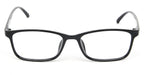 Ureshi rectangle black eyeglasses front side