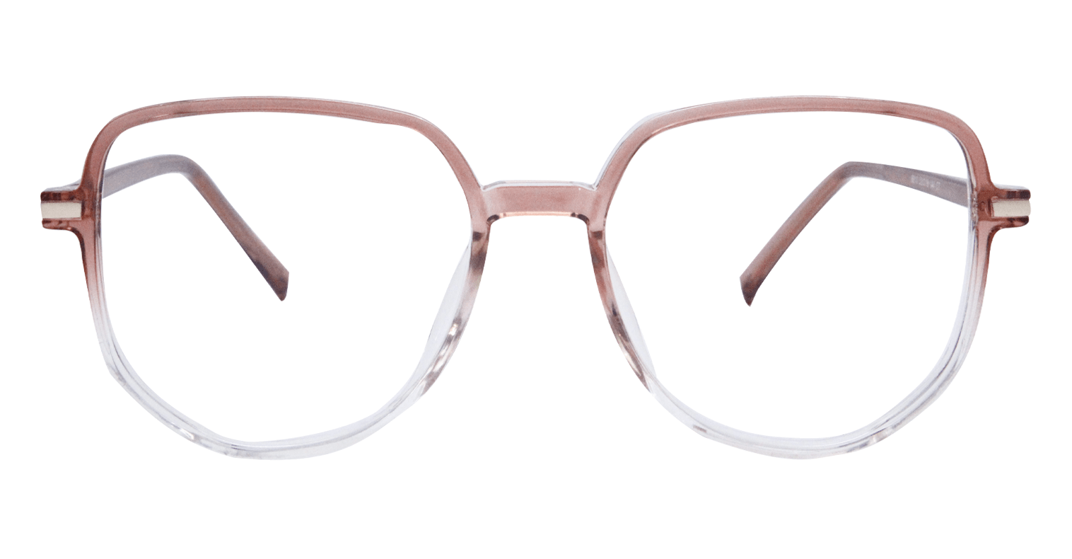Virteous eyeglasses - Brownish transparent front side