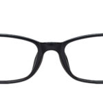 Dual Rectangle Eyeglasses Black