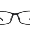 front side of Exceptional black full frame eyeglasses