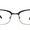 front side of Feb square shape half rim black Eyeglasses