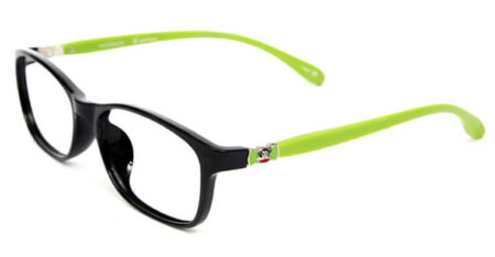 side pose of Auctor black and Green full frame eyeglasses