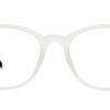 front side of Honos black and white full frame eyeglasses