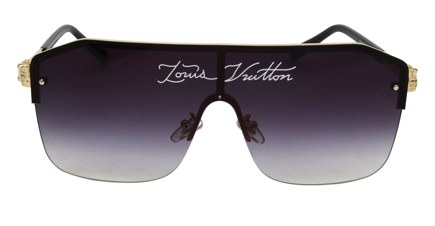 front front side of Twee Sunglasses - Black Golden