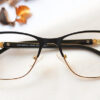 Exult Eyeglasses - Black & Golden