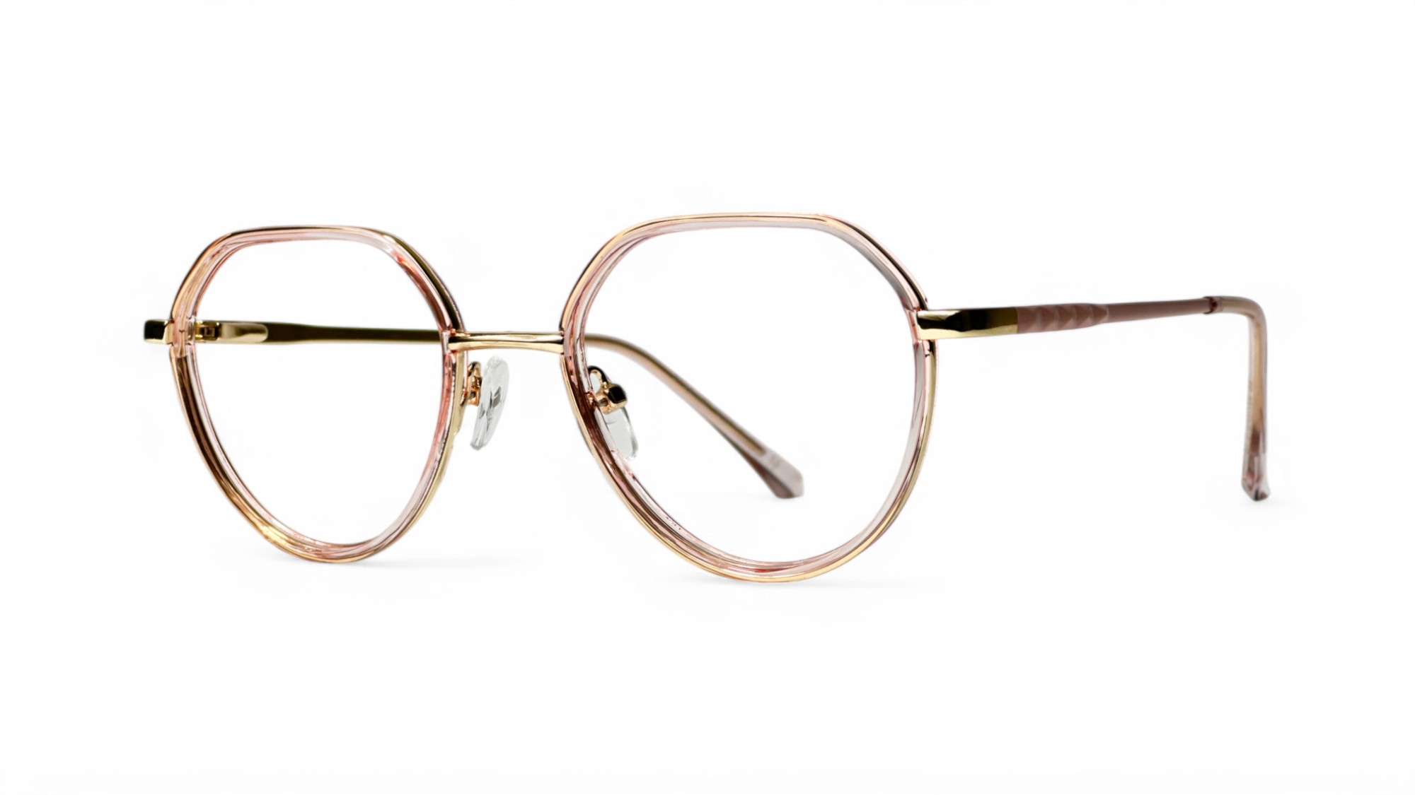 1 (4) pink eye glasses